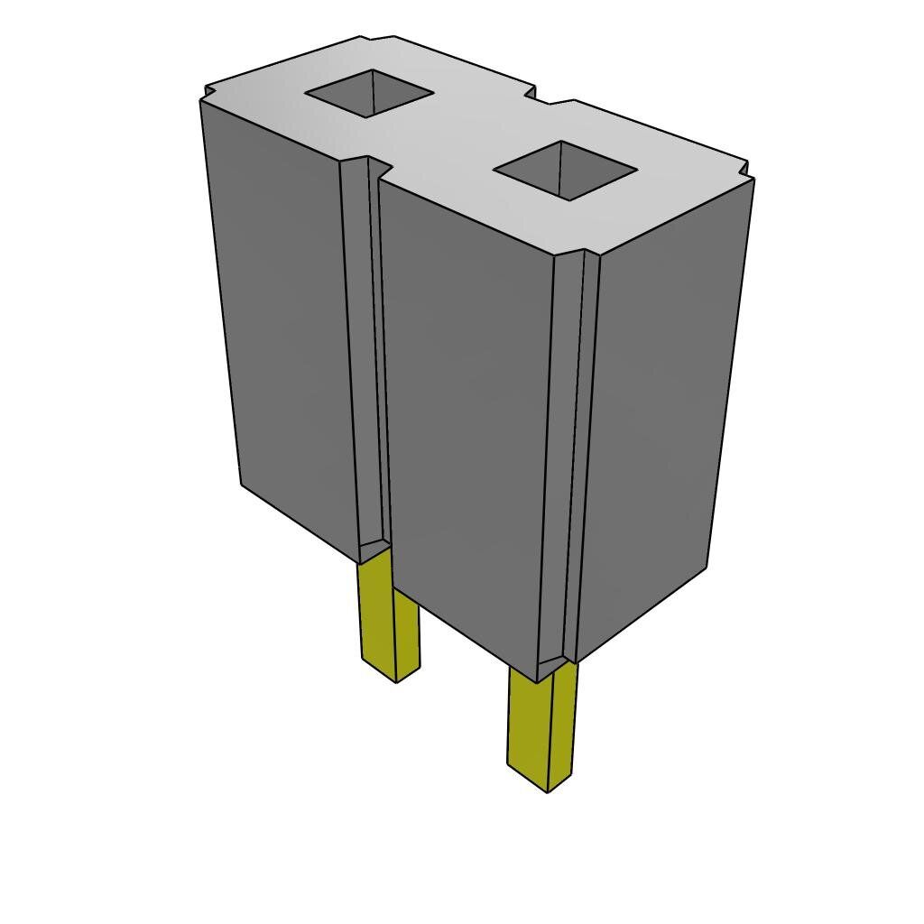 Conn Socket Strip SKT 1 POS Solder ST Thru-Hole Bulk