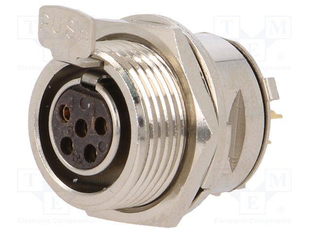 MINI XLR CHASSIS FEMALE PCB 5 SKT