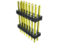 Conn Board Stacker HDR 24 POS 2.54mm Solder ST Top Entry Thru-Hole