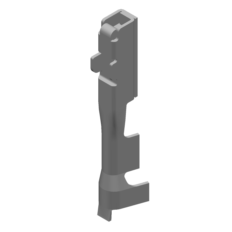 Female Signal Crimp Connector, 2.54mm Pitch, Straight, Tin Plated Copper Alloy