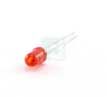 Red LED Emitter, Through Hole, Dome Diffused, 623nm, 90mcd