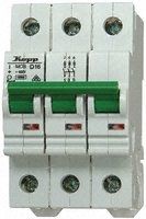 GREEN ELECTRIC MCB, 3P, 10 A, Curve D