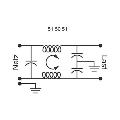 Yunpen Mounted interference suppression filter with cold equpment connector YB03T1 125/250 V/AC (50/60Hz) 3 A