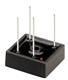 Bridge Rectifier Diode, 1 Phase, 25A, 1000V V(RRM), Silicon, ROHS COMPLIANT, PLASTIC, BR-25W, 4 PIN