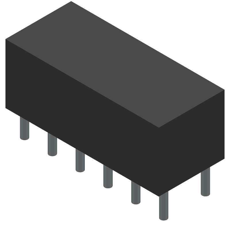 12VDC Latching Power Relay, 4A, 250VAC, 48VDC, THT