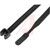 Cable Ties, Clip Tie Polyamide 6/6 Black 130mm 530N Bag