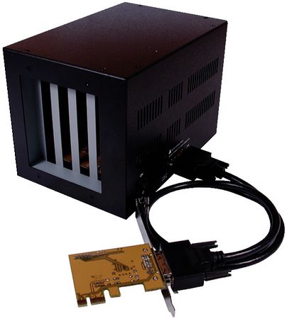 Expansion box PCI-E x1 for 4x PCI, EX-1010, Exsys