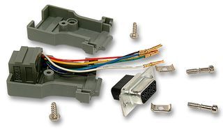 ADAPTOR, D SKT 25WAY-RJ11; Inter Series Connector A:RJ11; Convert From Positions:6; Convert From Gender:Receptacle; Inter Series Connector B:D Sub; Convert To Positions:25; Convert To Gender:Receptacle; Connector Type:Adaptor
