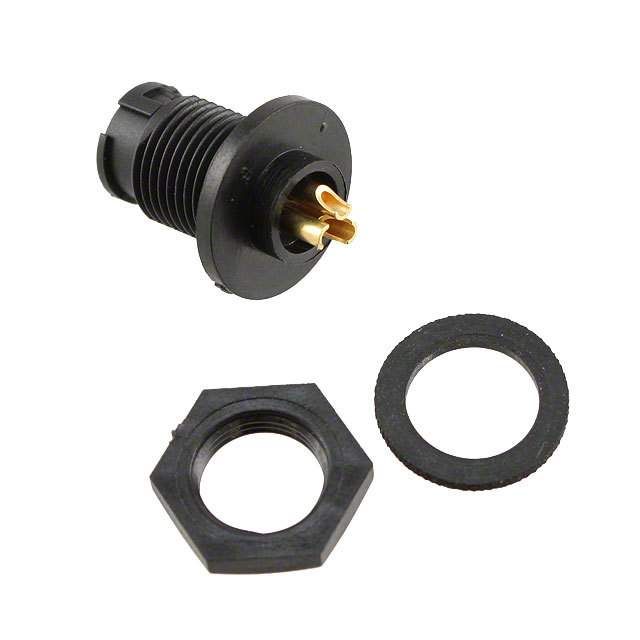 3-Pin Female Circular Connector, 7.5A, 600V, Solder, IP67