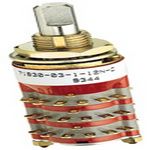 Switch Rotary SP3T 3 Flatted Shaft Solder Lug 0.3A 115VAC 30VDC Automotive