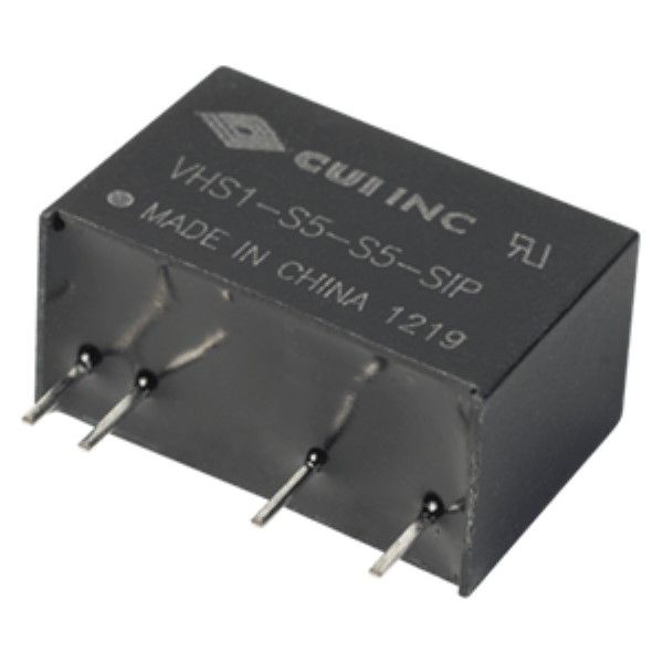 5V 1W DC/DC Converter SIP, 6kV Isolation, 200mA Output