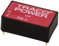 DC/DC converter 36. . .75 VDC 12 VDC 3 W, THB 3-4822, Traco Power