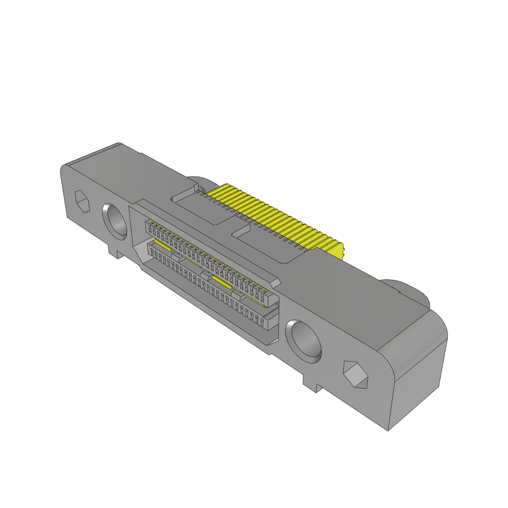 Conn High Speed Socket Strip SKT 50 POS 2.03mm/0.635mm Solder RA Thru-Hole/SMD Tray