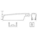 Connector Accessories Clamp Right Angle Thermoplastic Black Package