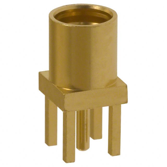 RF MMCX Connector, Female, 6GHz, 50 Ohm, Solder, PCB Mount
