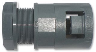 GLAND, PUSH ON, 21MM, GREY; Cable Diameter Min:-; Cable Diameter Max:-; Thread Size - Imperial:-; Thread Size - Metric:-; Cable Gland Material:-; Gland Colour:-; IP / NEMA Rating:IP66; SVHC:No SVHC (15-Jun-2015); Accessory Type:Gland; Body Material:PP (Polypropylene); Colour:Grey; For Use With:Non Metallic Conduit; Internal Diameter:21mm; Thread Size:M20