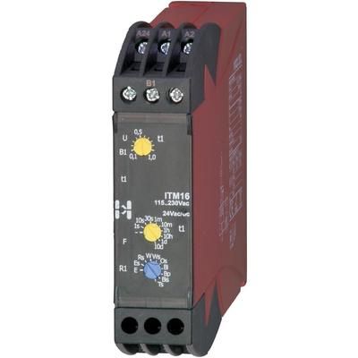 Hiquel ITM 16 Time Delay Relay, Timer, 1 changeover 24 V DC/AC - 115 - 230 Vac