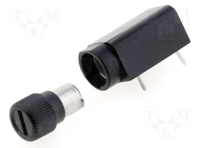 Fuse Holder 6.3A 250V AC/DC Through Hole Illuminated