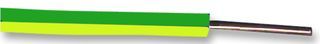 PRO POWER         1/0.8 HR Y/G 100M             Wire, Hook Up, BS6004, Green, Yellow, 0.5 mm, 1 x 0.8mm, 328 ft, 100 m