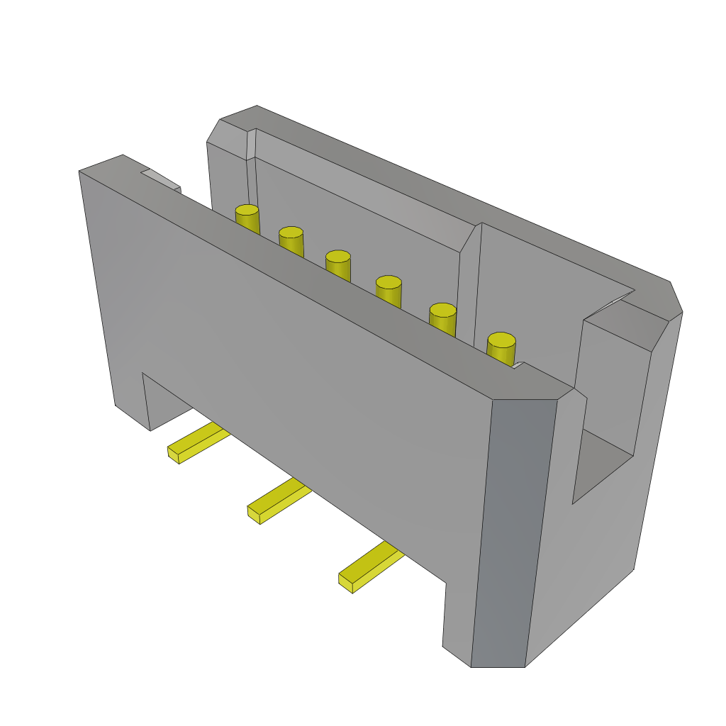 Conn Shrouded Header HDR 6 POS 1.27mm Solder ST SMD