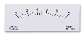ANDERS ELECTRONICS   AM25 0-10 SCALE   SCALE, 78X60, PM, 0-10
