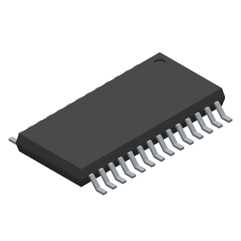 24/32-bit Stereo CODEC, 96KS/s, 90dB SNR, I2C/SPI, 2-ADC/2-DAC, 23mW, TSSOP