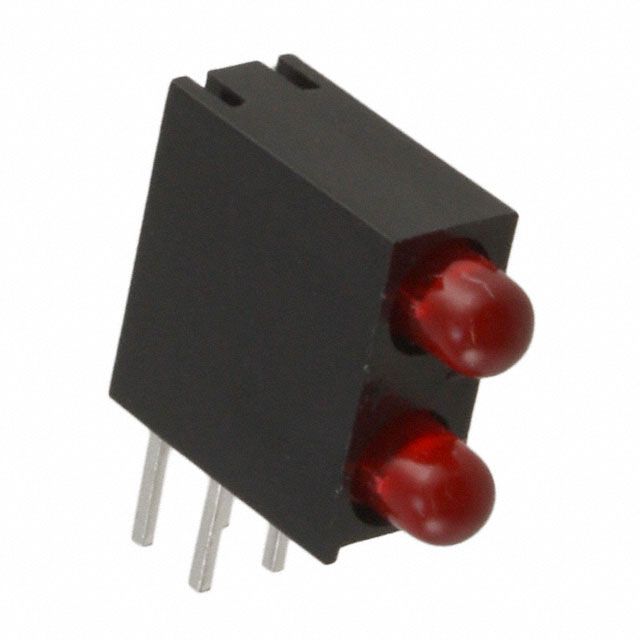 T-1 SINGLE COLOR LED ARRAY, HIGH EFFICIENCY RED, 3mm, ROHS COMPLIANT PACKAGE-4