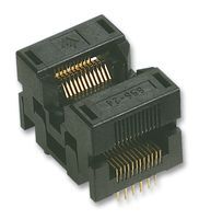 WELLS CTI         656C1202215-001             IC & Component Socket, 656 Series, 20 Contacts, 0.65 mm, 7.8 mm, Gold Plated Contacts