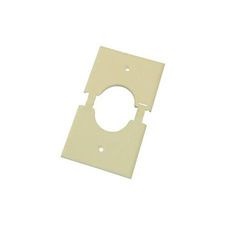 CABLE PASS THROUGH WALLPLATE SINGLE GANG WHITE SPLITPORT