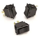 Switch Rocker ON OFF ON DPDT Quick Connect Curved Rocker 15A 250VAC 559.27VA Bulk