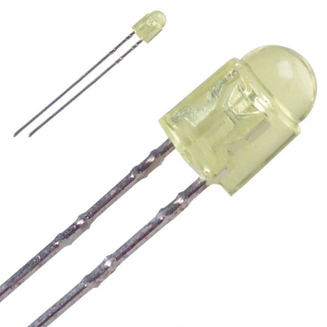 Single Color LED, Yellow, Diffused, T-1, 3.1mm, ROHS COMPLIANT PACKAGE-2