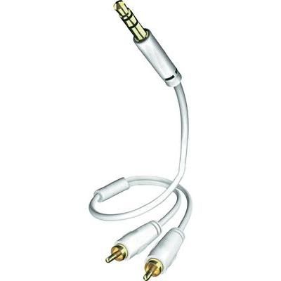Inakustik RCA plug (phono) to Jack plug 3.5 mm Audio Extension Cable