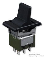 Rocker Switch, DPDT, On-off-on, Solder Lug Terminal, Rocker Actuator, Panel Mount,