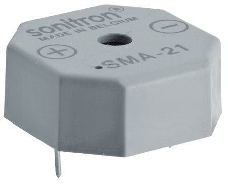 Piezo sound generator, SMA-21-P15, Sonitron