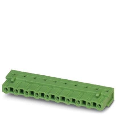Green Barrier Strip Terminal Block, 20A, 400V, 10 Pos, Screw