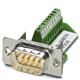 9 Pos RA D-Sub Module, Male, Signal, 1A, 60V, IP67