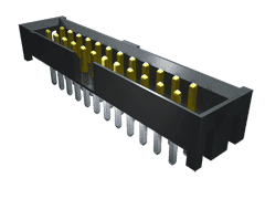 Conn Shrouded Header HDR 44 POS 2mm Solder ST SMD T/R