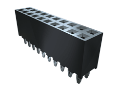 Conn Socket Strip SKT 26 POS 2mm Press Fit ST Thru-Hole Layer