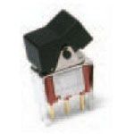 SPDT Rocker Switch, 5A 250VAC, Black Nylon Actuator, Through Hole