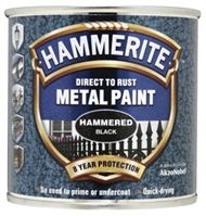 Hammerite Black 250mL Hammered Finish Galvanising Paint & Spray For Use With Anti-Corrosion
