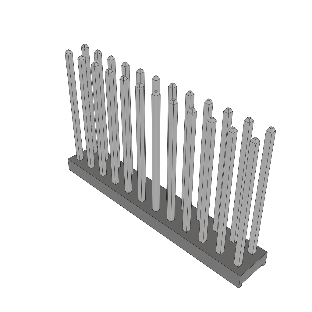 24-Contact Unshrouded Header, HDR, 2mm Pitch, Through Hole Mount, -55°C to 105°C