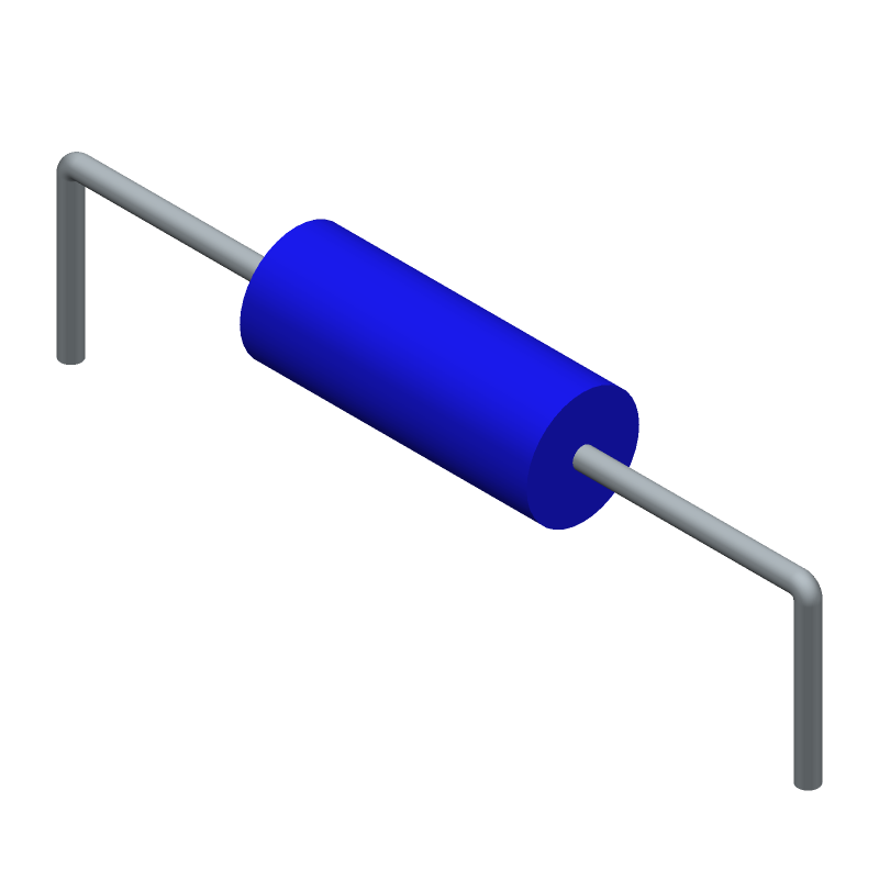 100uH 5% Axial Ferrite RF Choke, 2.5MHz, 165mA