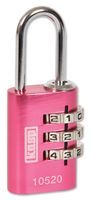 KASP SECURITY   K10520PIND   LOCK, COMBI, ALUMINIUM, 20MM, PINK