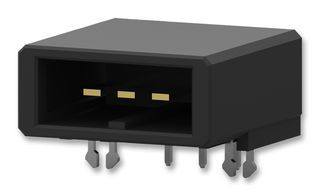 6 Pos 0.2" Pitch RA Solder Header, 15A, 600V, Gold