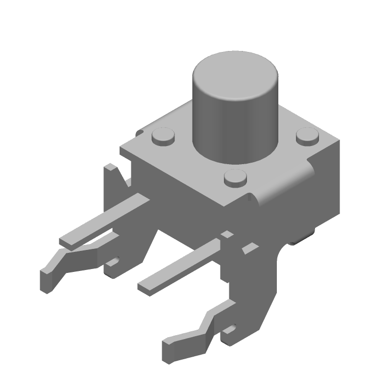 Tactile Switch SPST 1.57N 50mA 24VDC Thru-Hole Blue