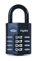 Squire 50mm Steel Combinationwith Padlock, 8mm Shackle