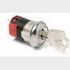 Switch Key Lock SP3T 90° Flat Key 20VAC 20VDC 0.4VA PC Pins Panel Mount/Through Hole