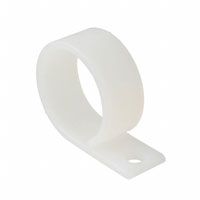 Nylon P-Clamp, 25.4mm Dia, Screw Mount, UL94 V-2