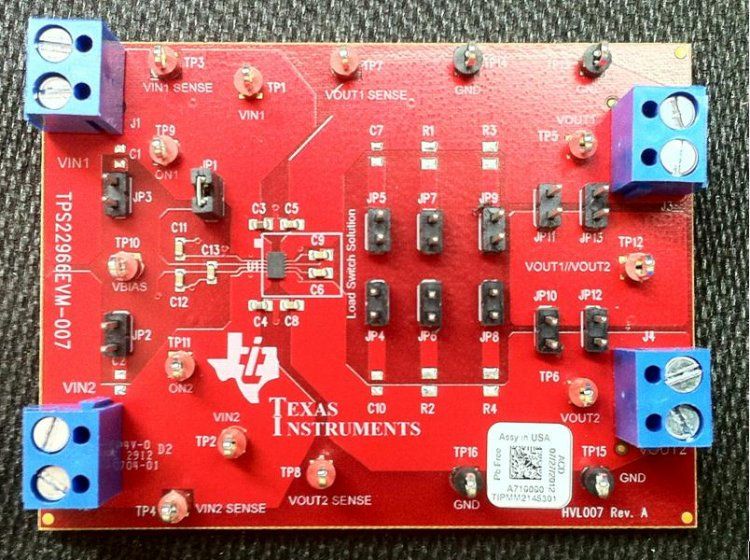 TEXAS INSTRUMENTS   TPS22966EVM-007   TPS22966EVM-007 EVALUATION MODULE