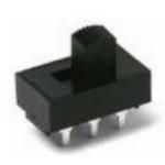 DPDT Slide Switch, 1A/12A, 125V/250V, Through Hole, PC Pins